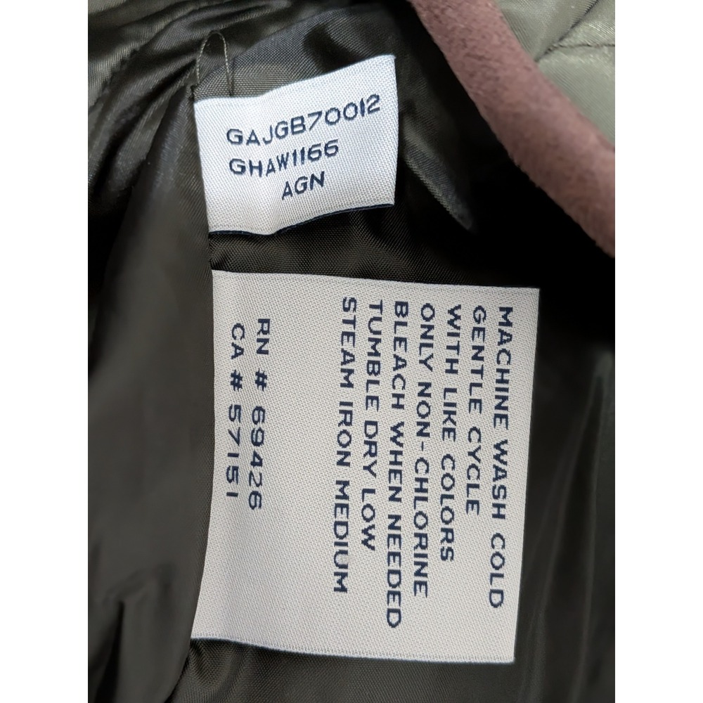 G.H. Bass & Co Quilted Barn Vest Olive Green Womens Size S Puffer Padded Pockets - Picture 8 of 9